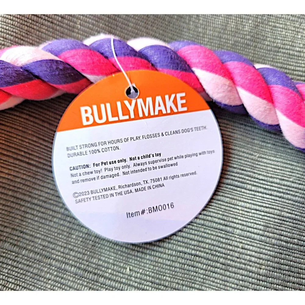 BULLYMAKE Dog Nylon Power Chew & Rope Set – LOVE– NEW